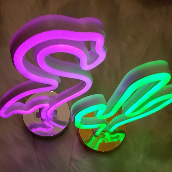 Flamingo & Cactus Neon Light - Picture 5 of 7